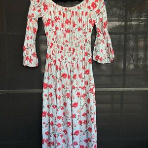 Alexia Admor Red Floral Midi Dress